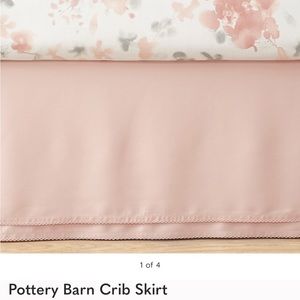 Pottery Barn Kids Dusty Rose Crib Skirt